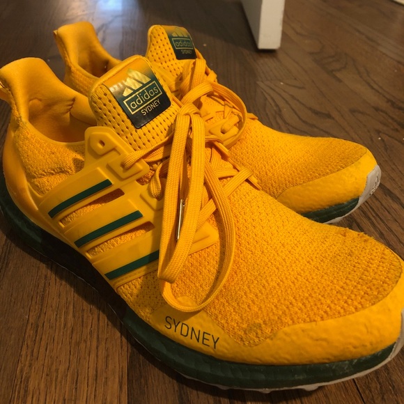 Yellow Adidas Ultra Boost Sydney Adidas UltraBoost DNA 'Sydney - Main Image